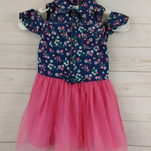 Nannette Kids size 5 Jean and Tulle skirt Dress